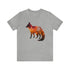 Autumn Fox Silhouette - Short Sleeve Tee Athletic Heather